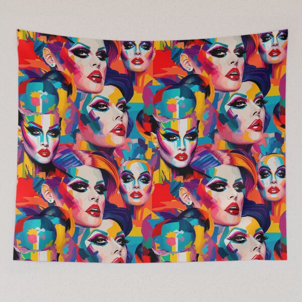 Artikelvorschau, Drag Face Gay Pride entworfen und verkauft von FunWithChemo.