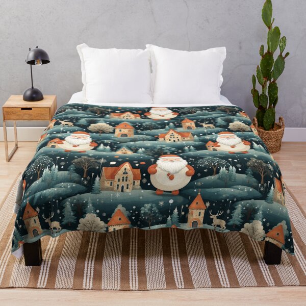 Item preview, Santa village xmas designed and sold by Alessandro Remo Mazzoni Remotextiles.