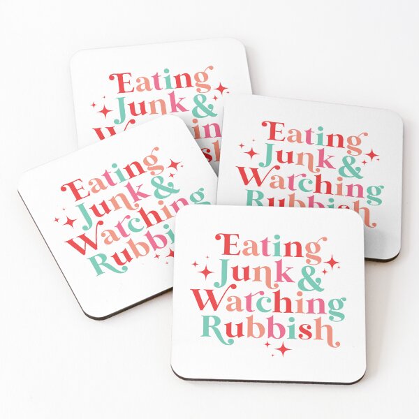 Item preview, Eating Junk & Watching Rubbish designed and sold by kjanedesigns.