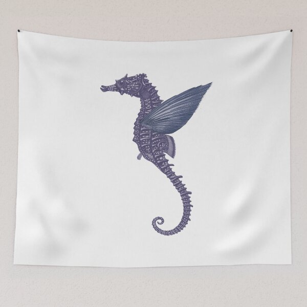 Item preview, Winged Blue Seahorse  designed and sold by Moilse1947.