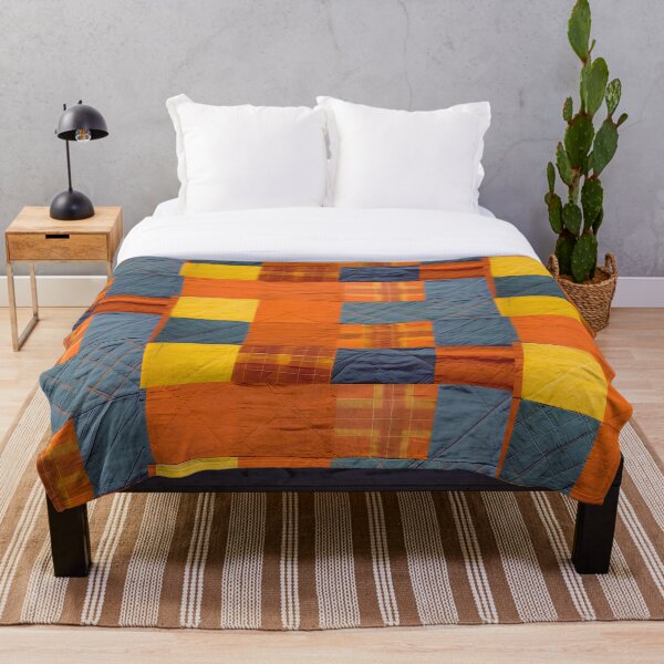 Item preview, Tribal Kaleidoscope brown blue: A Seamless Patchwork Art Collection designed and sold by dekdoi.
