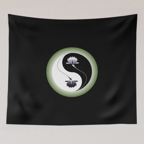 Item preview, yin yang lotus designed and sold by tecnotequila.