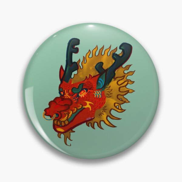 Item preview, eastern dragon traditional tattoo style designed and sold by risenwaters.