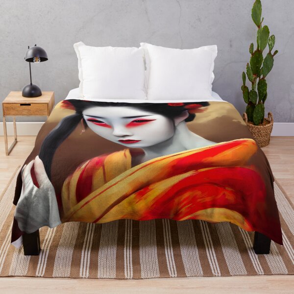 Item preview, Red Dragon Geisha  designed and sold by @adorcharm Modern & Classic AI Art.