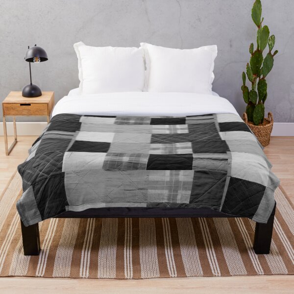 Item preview, Tribal Kaleidoscope Gray-black tone: A Seamless Patchwork Art Collection designed and sold by dekdoi.