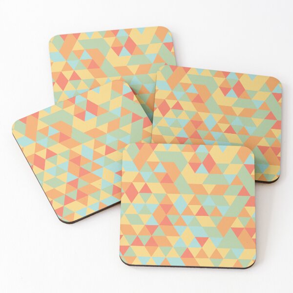 Item preview, Yellow Tones Triangles Pattern / RoYuMi designed and sold by royumi.