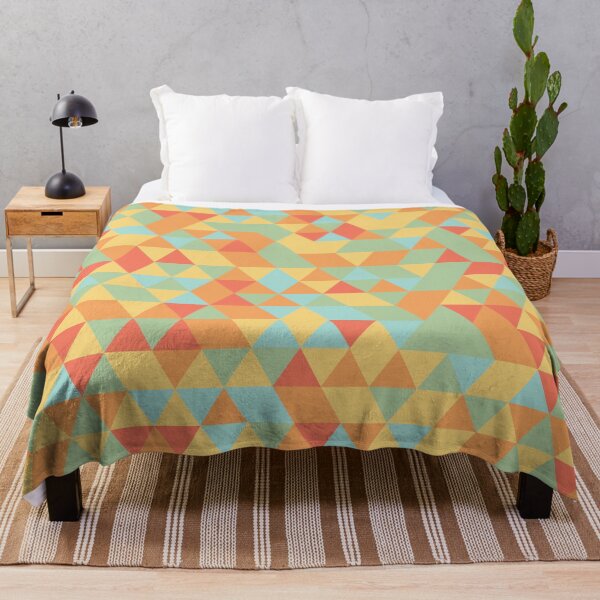 Item preview, Yellow Tones Triangles Pattern / RoYuMi designed and sold by royumi.