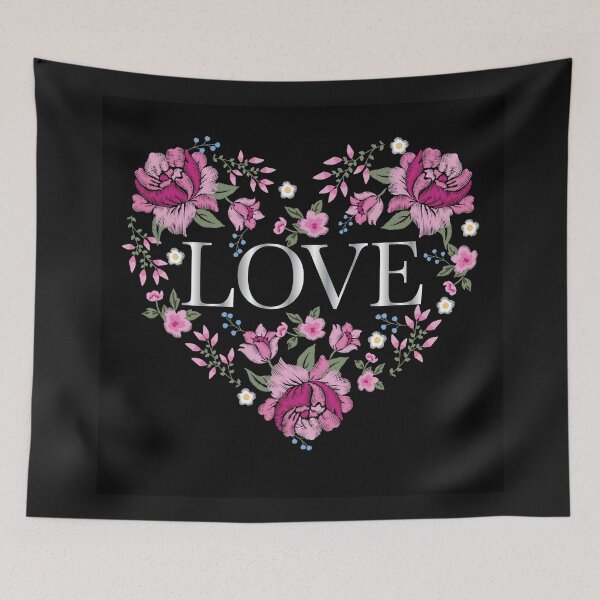 Item preview, Embroidered Love Heart designed and sold by FunWithChemo.