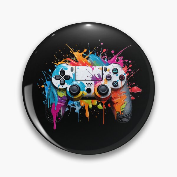 Item preview, Splash Art Painting Video Game Controller Play Station Inspired  designed and sold by T1337.