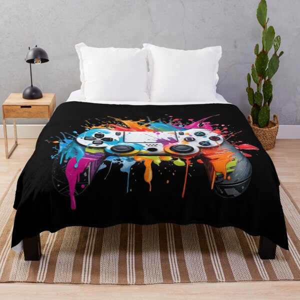 Item preview, Splash Art Painting Video Game Controller Play Station Inspired designed and sold by T1337.