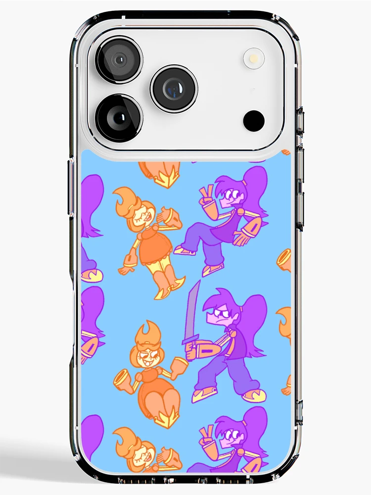 Thumbnail 1 of 5, iPhone Case, Yuriko and Ranru Pattern designed and sold by AmphibiaComics.