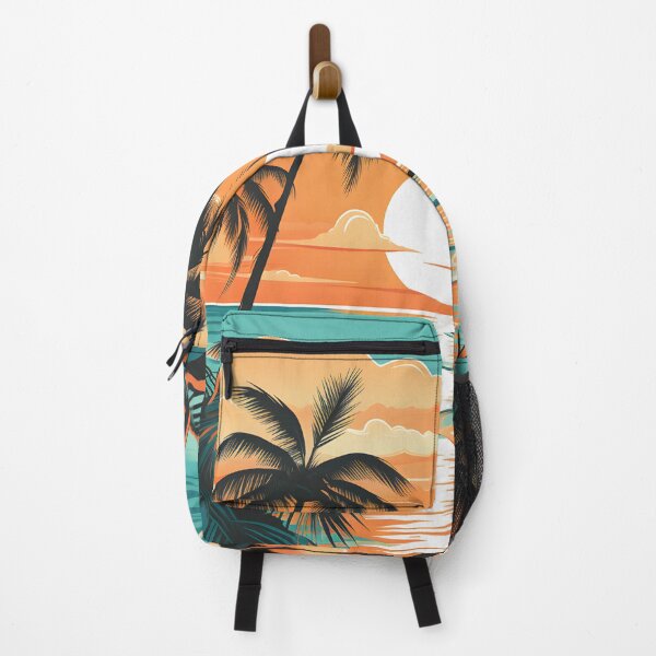 Item preview, Tropical Paradise with Palm Trees, Beach, Clouds and Sunset designed and sold by Zoomie-s.