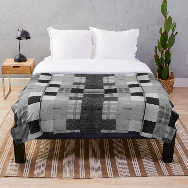 Item preview, Tribal Kaleidoscope Gray-black tone: A Seamless Patchwork Art Collection designed and sold by dekdoi.