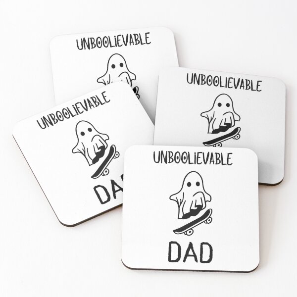 Item preview, Unboolievable Dad Spooky Ghost Skateboarding Halloween designed and sold by Thevulcano.