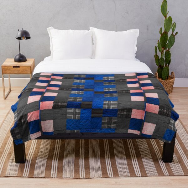 Item preview, A collection of seamless patchwork art, tribal style, unique patterns, bright tones of Blue-gray   designed and sold by dekdoi.