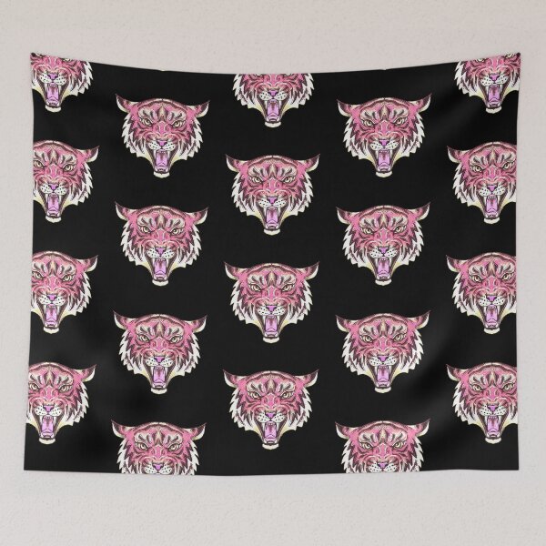 Item preview, vintage pink tiger designed and sold by beesocks.