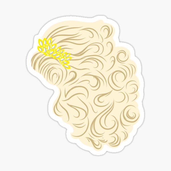 wig blonde blondhair haare hair sticker by @luavov