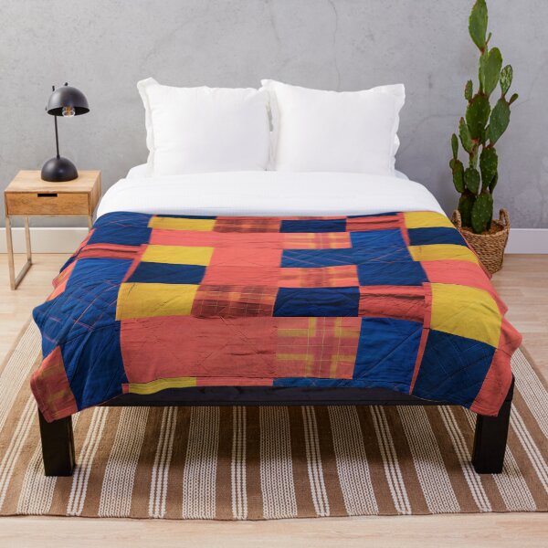 Item preview, Tribal Kaleidoscope Pink-blue tone: A Seamless Patchwork Art Collection designed and sold by dekdoi.
