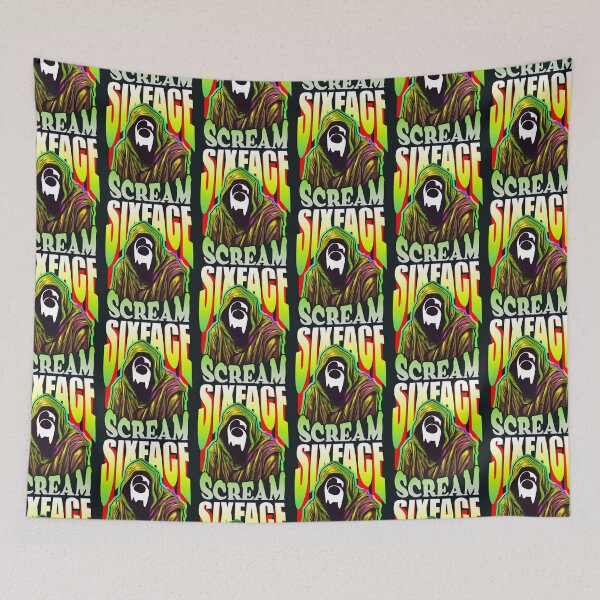 Item preview, Scream VI (Scream 6) ghostface sixface horror movie graphic design designed and sold by ironpalette.