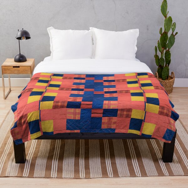 Item preview, A collection of seamless patchwork art, tribal style, unique patterns, bright tones of Pink-blue tone designed and sold by dekdoi.
