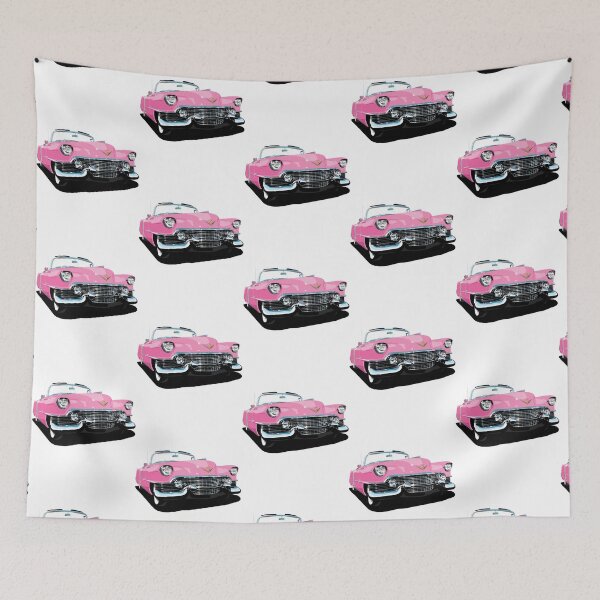 Item preview, 1954 Cadillac Series 62 Convertible in bright pink designed and sold by ColburnDell.