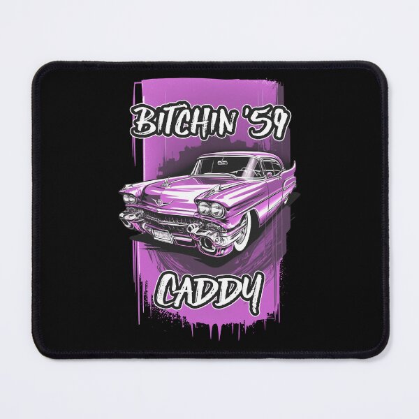 Item preview, 1959 Pink Cadillac Coupe Deville Hot Rod Car Art Illustration designed and sold by ColburnDell.