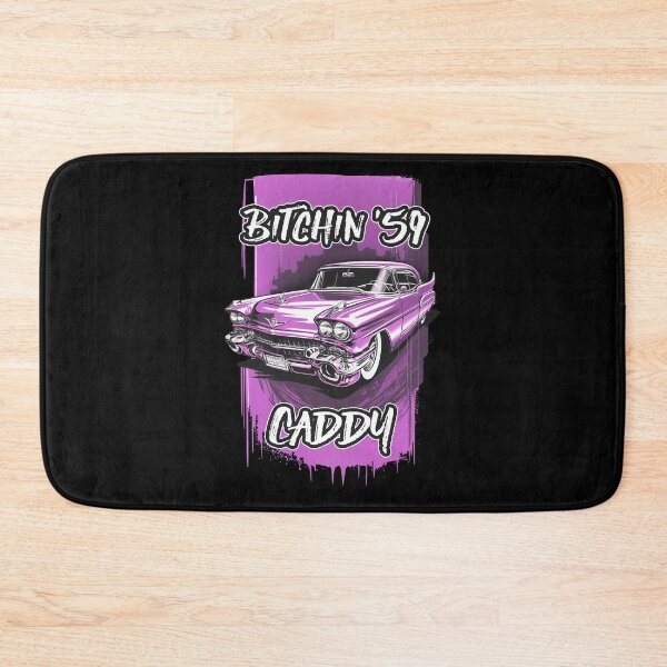 Item preview, 1959 Pink Cadillac Coupe Deville Hot Rod Car Art Illustration designed and sold by ColburnDell.