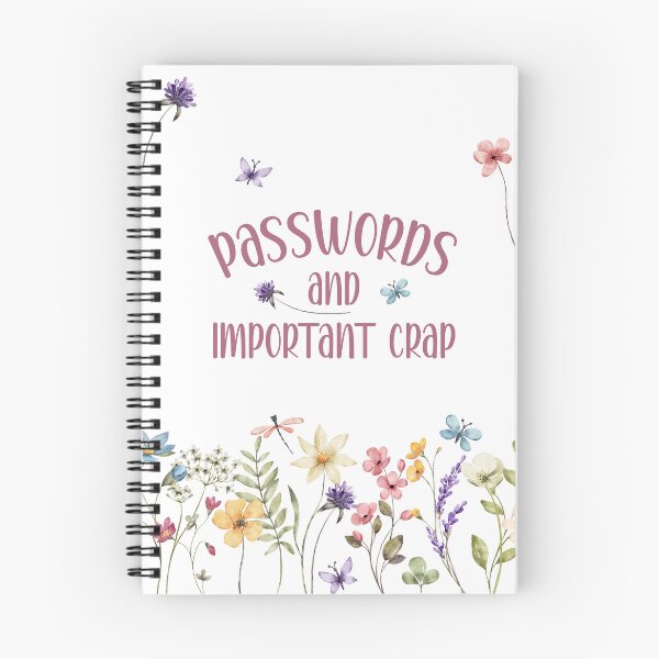 Item preview,  Passwords and Important Crap - Gift for people who forget everything designed and sold by TaraGbear.