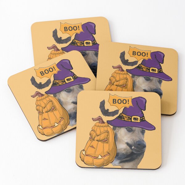 Item preview, Haloween spooky dog and scary pumpkin Boo designed and sold by LiliyaHarpe.