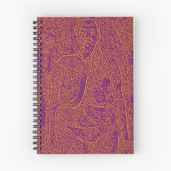 Item preview, Abstract female nude in purple and orange designed and sold by pulchritude560.