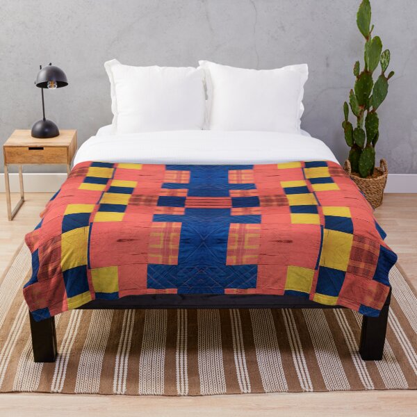 Item preview, Tribal Kaleidoscope Pink-blue tone: A Seamless Patchwork Art Collection designed and sold by dekdoi.