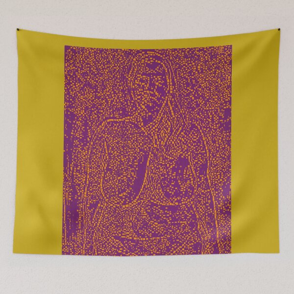 Item preview, Abstract female nude in purple and orange designed and sold by pulchritude560.