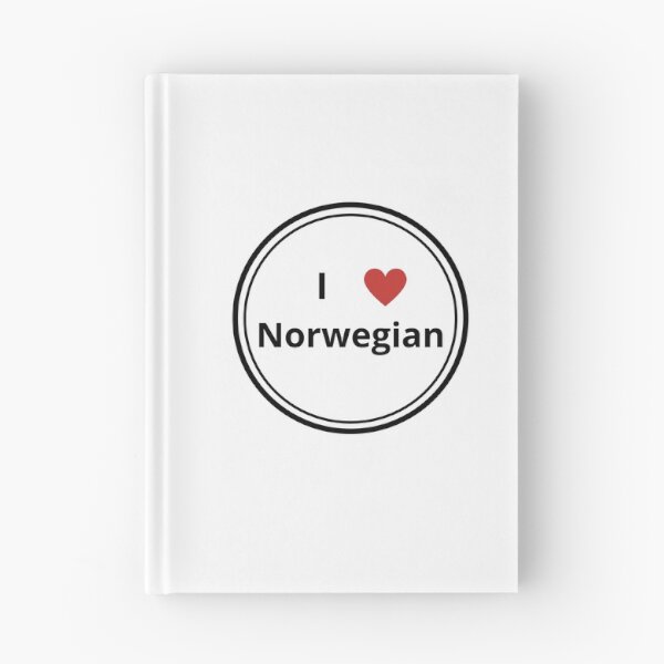 Item preview, Black and white circle of i love Norwegian designed and sold by language-des.