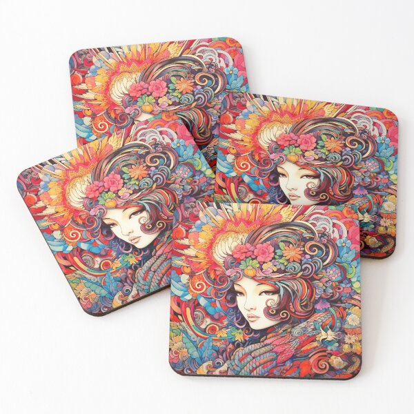 Item preview, Colorful Zentangle Asian Art designed and sold by Myra365Art.