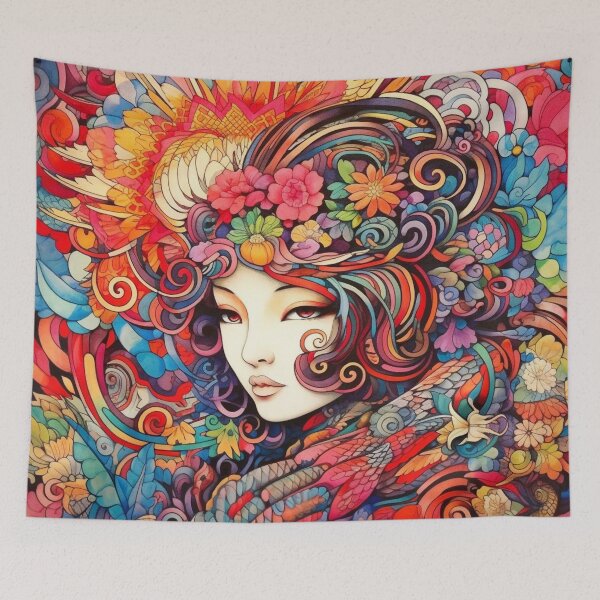 Item preview, Colorful Zentangle Asian Art designed and sold by Myra365Art.