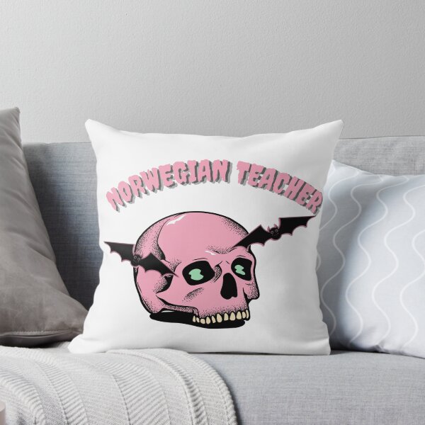 Item preview, Norwegian teacher halloween skull designed and sold by language-des.