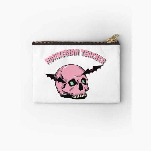 Item preview, Norwegian teacher halloween skull designed and sold by language-des.