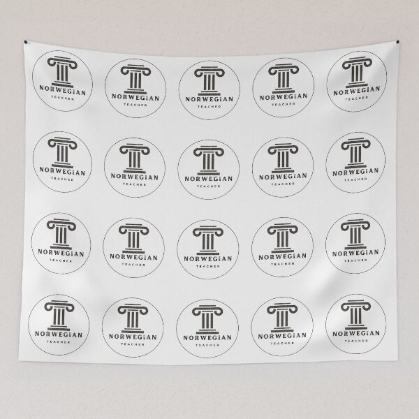 Item preview, Norwegian teacher textured column designed and sold by language-des.
