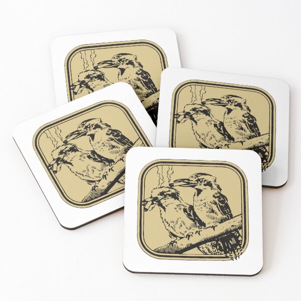 Item preview, VINTAGE KOOKABURRA DURRY SMOKO COASTER in Vintage Gold designed and sold by limitless-wa.