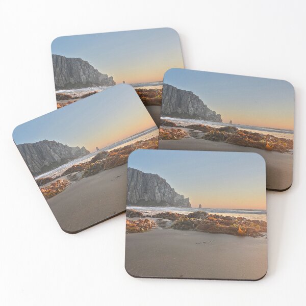 Item preview, Evening sun at the Morro Bay Beach designed and sold by Michael Rock Art.