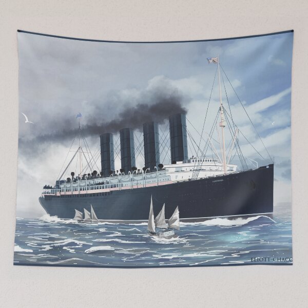 Item preview, Lusitania's Final Day - Painting | Art by Eliott Sontot designed and sold by Eliott Sontot.