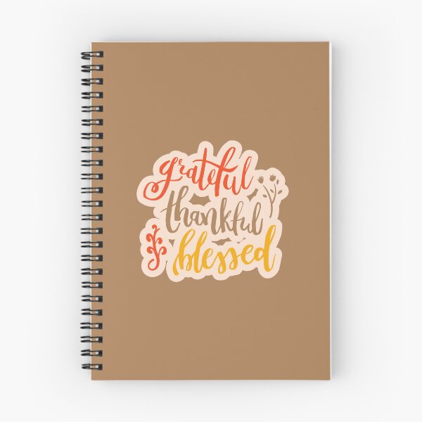 Item preview, Grateful Thankful Blessed Fall Typography designed and sold by greenoriginals.