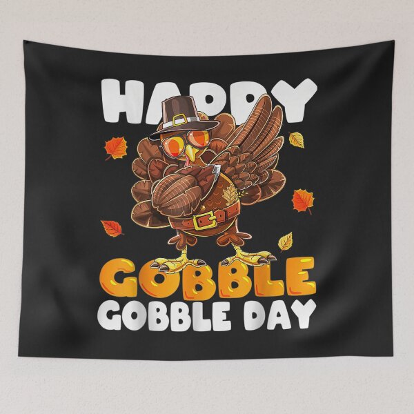 Item preview, Happy Gobble Gobble Dabbing Turkey Thanksgiving Pilgrim designed and sold by William Parker.