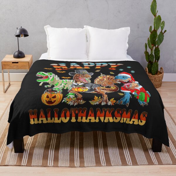 Item preview, Happy Hallothanksmas Dinosaur T-rex Halloween Thanksgiving designed and sold by William Parker.