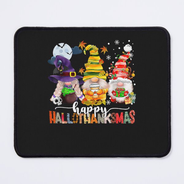 Item preview, Happy Hallothanksmas Gnomes Halloween Thanksgiving Christmas designed and sold by William Parker.