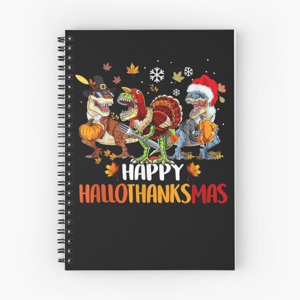 Item preview, Happy Hallothanksmas T Rex Halloween Thanksgiving Christmas designed and sold by William Parker.