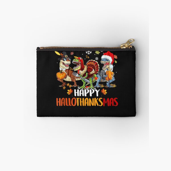 Item preview, Happy Hallothanksmas T Rex Halloween Thanksgiving Christmas designed and sold by William Parker.