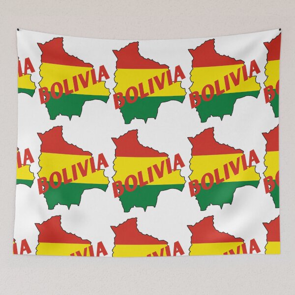 Item preview, Bolivian Beauty, Flag-Inspired Map designed and sold by Tienda-Vane.