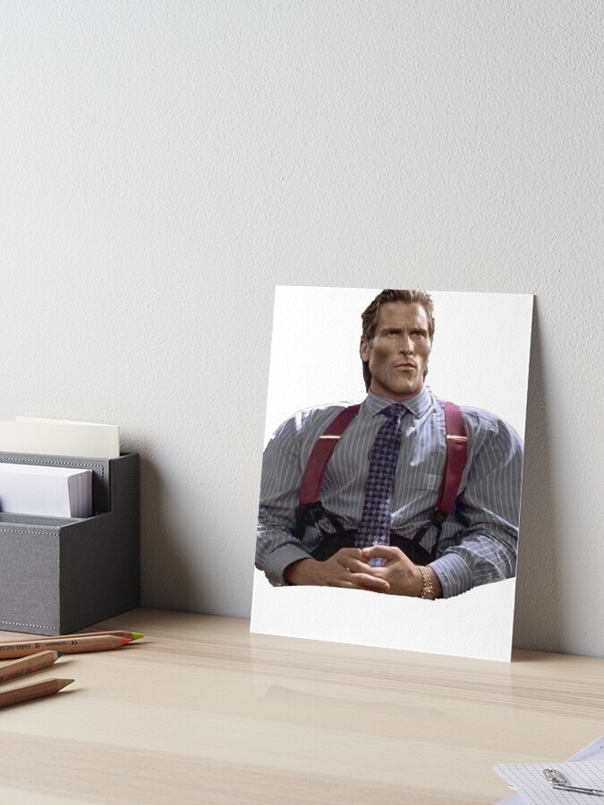 Patrick Bateman Gigachad Meme | Art Board Print