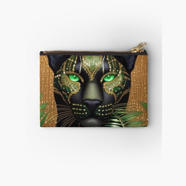 Item preview, Black panther with green details  designed and sold by Roxburylane.